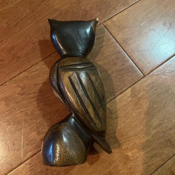 Vintage ironwood owl - Picture 6 of 7